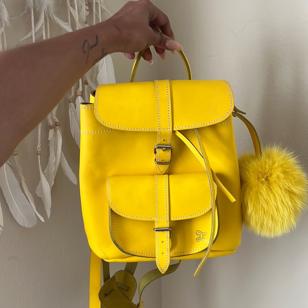 Cutest Yellow Mini Grafea Truffle Backpack